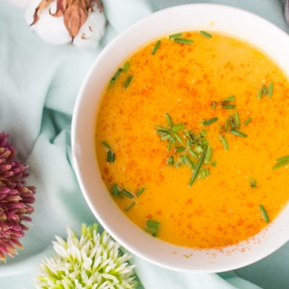 Pompoensoep met zoete aardappel