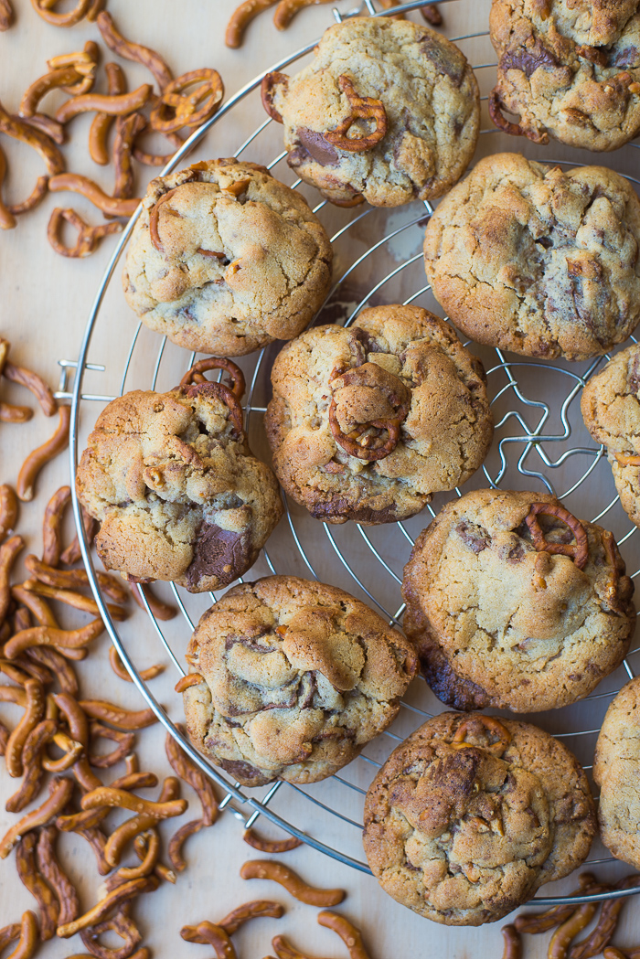 Peanutbuttercup & Pretzel cookies