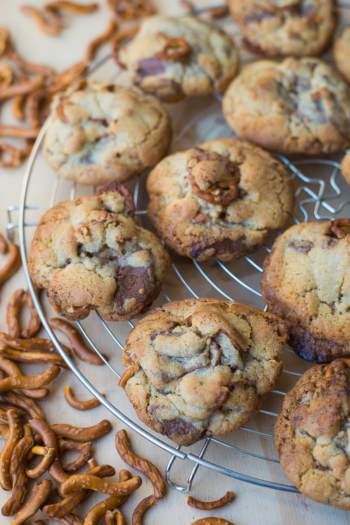 Peanutbuttercup & Pretzel cookies