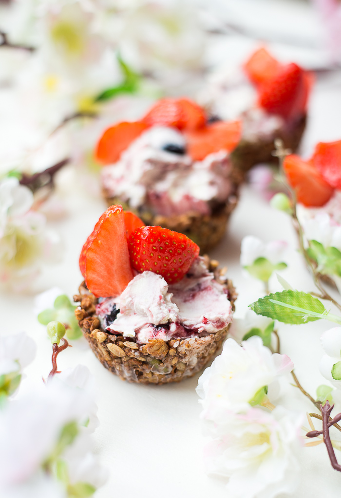 Granola key lime cheesecakecups