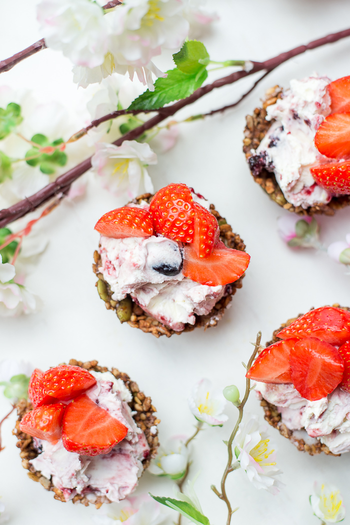 Granola key lime cheesecakecups