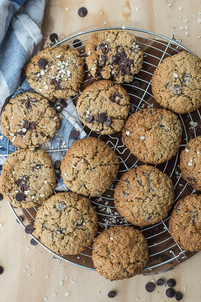 Haverkoeken met chocolade