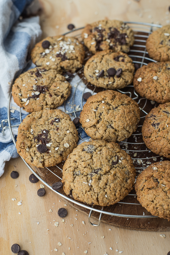 Haverkoeken met chocolade