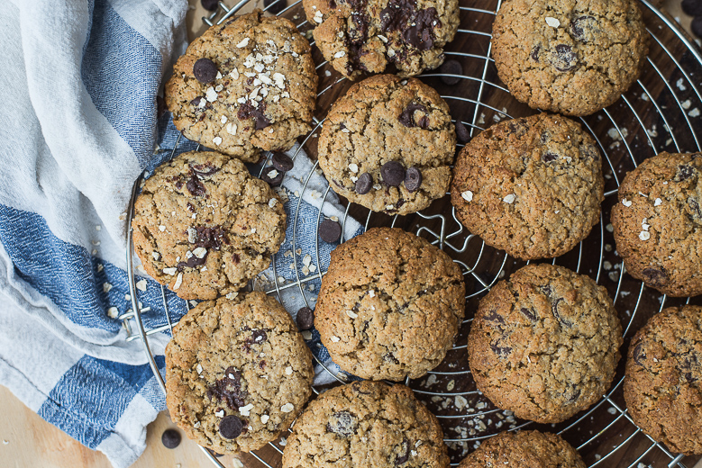 Haverkoeken met chocolade