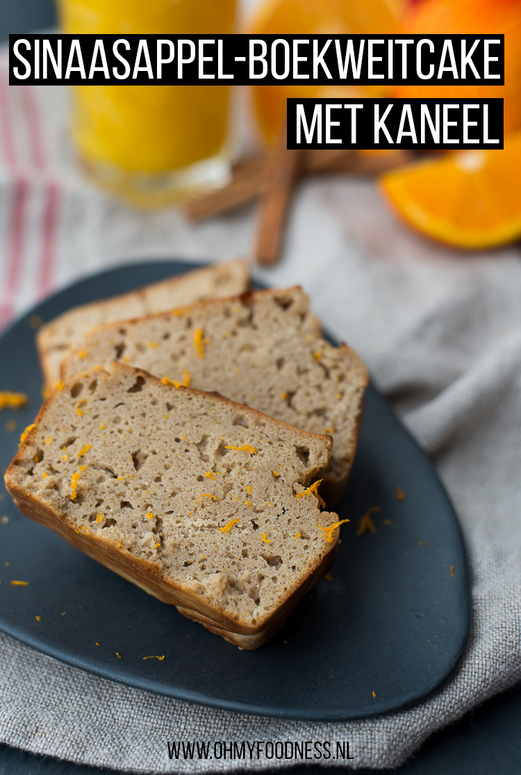 Sinaasappel-boekweitcake met kaneel