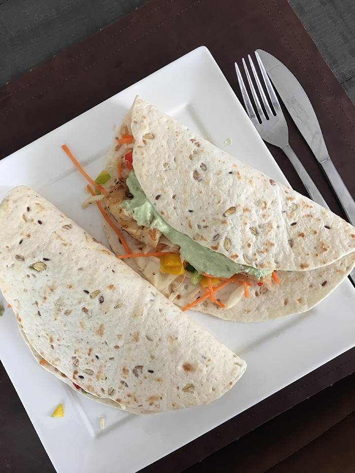 wraps met kabeljauw