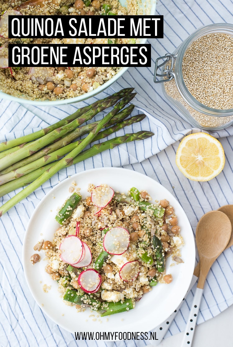 Quinoa salade met groene asperges