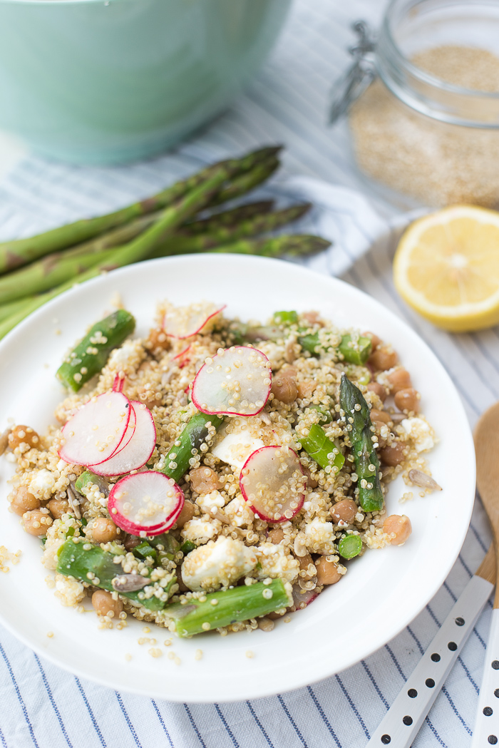 Quinoasalade met groene asperges