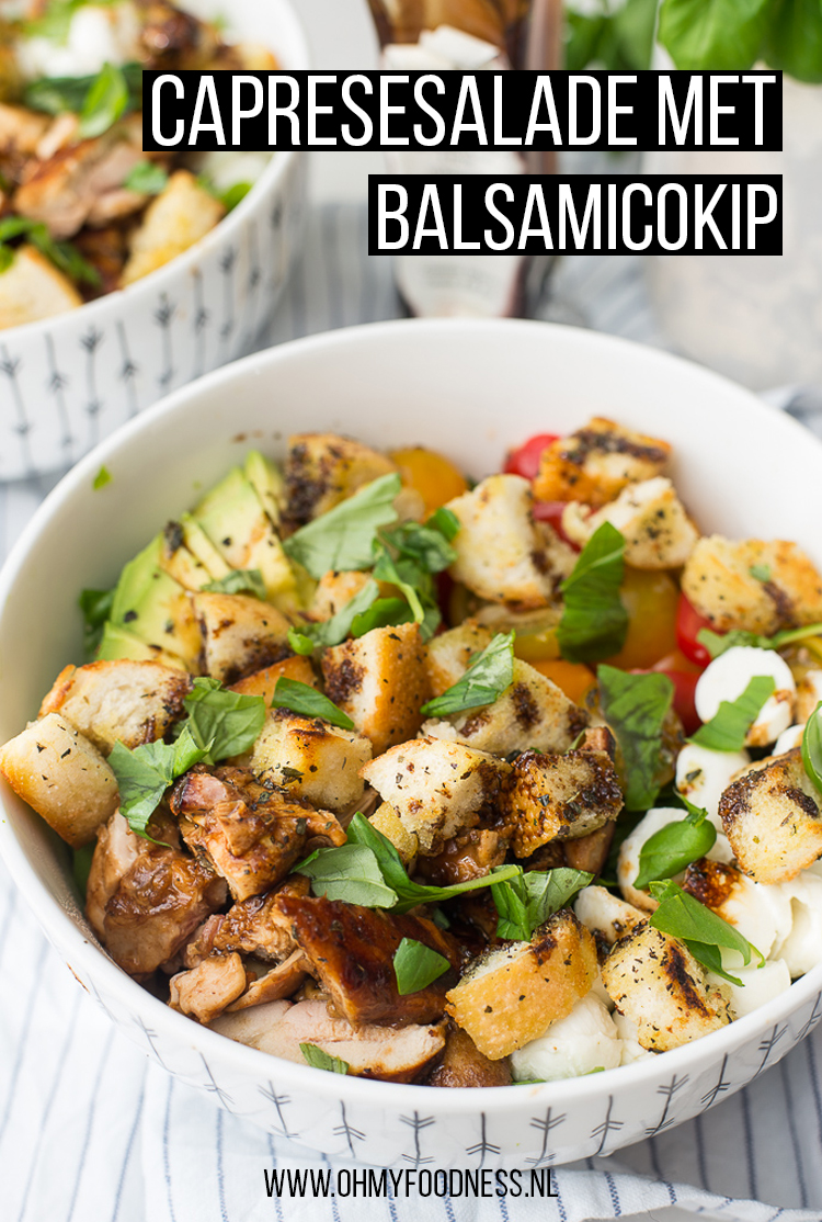 Capresesalade met balsamicokip