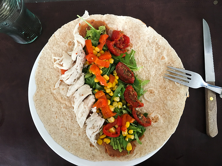 wraps met groenten