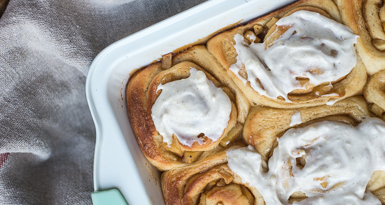 Cinnamonrolls met appel
