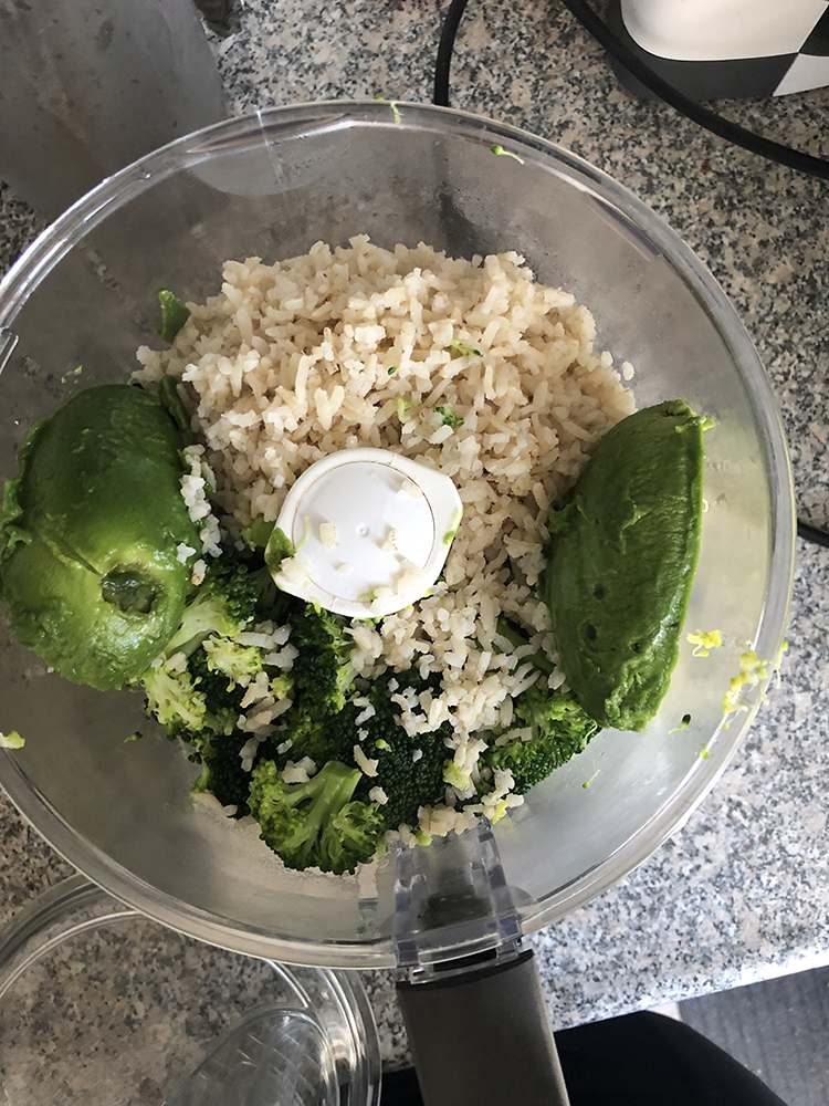 rijst broccoli avocado