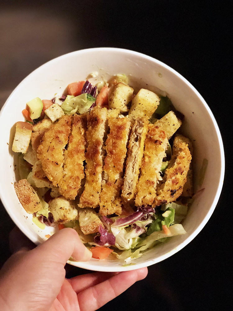 vegan caesar salad