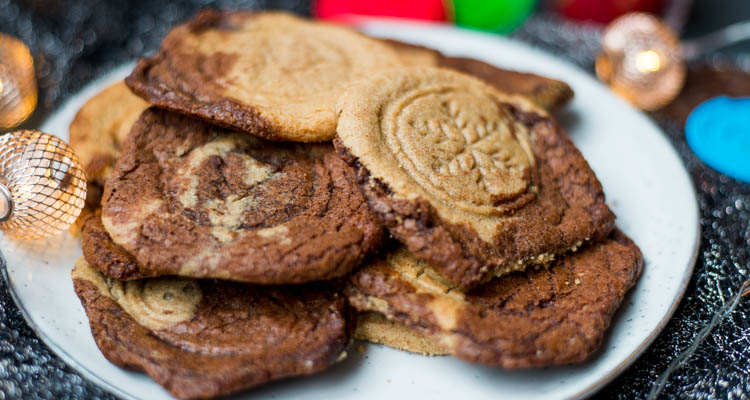Pindakaas-Nutellakoekjes voor Kerst