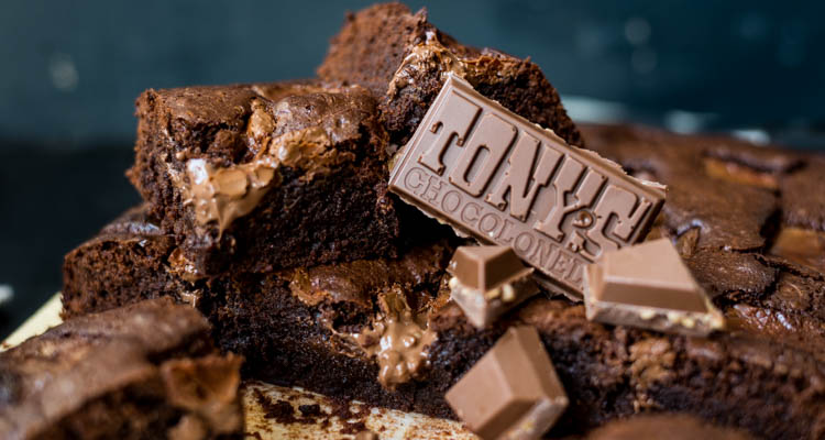 Brownies met Tony's Chocolonely Salted Caramel