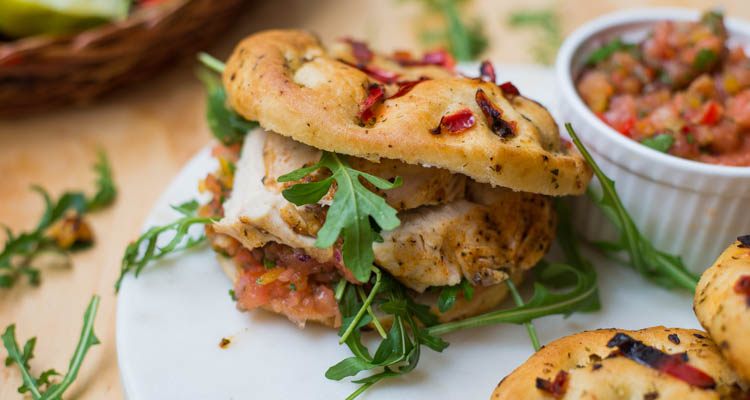 Hot sandwich Mexicaanse kip