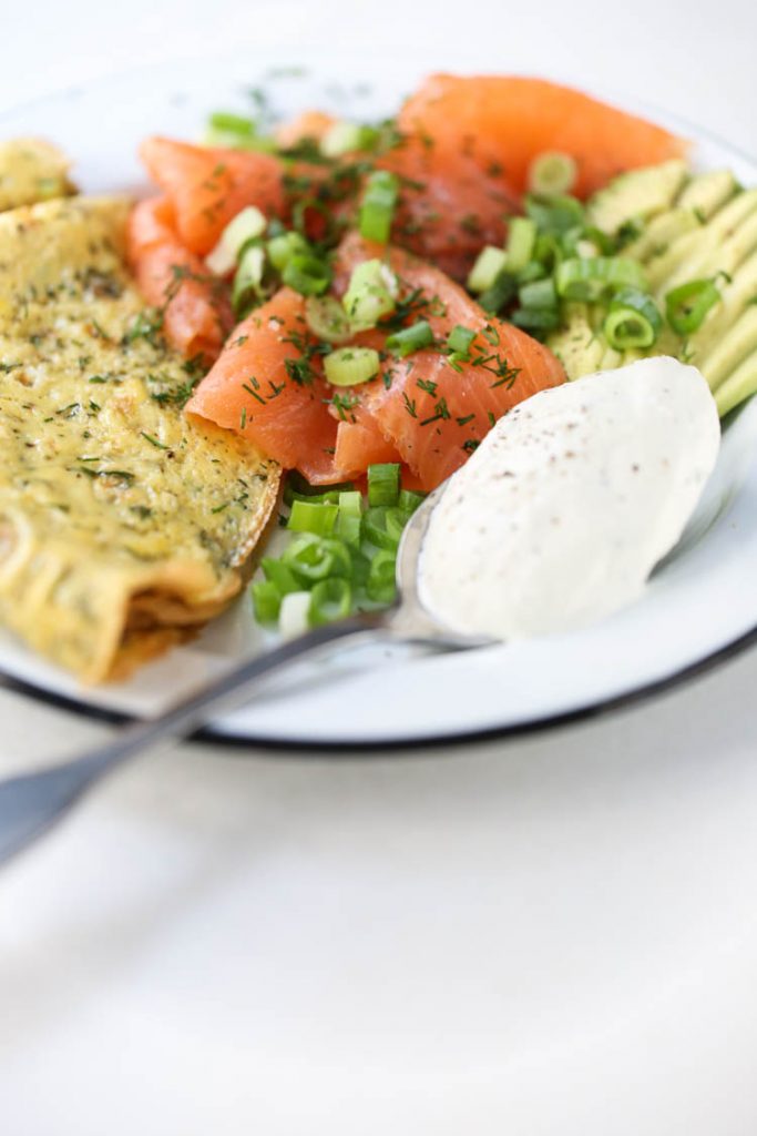 Omelet met Zalm en Limoenricotta 3