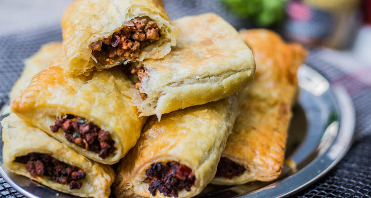 Vegetarische saucijzenbroodjes