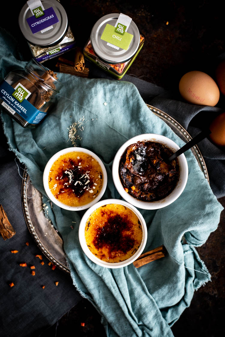 3 variaties op creme brulee