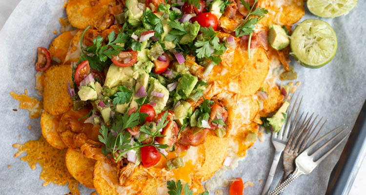 BBQ-chicken nacho's