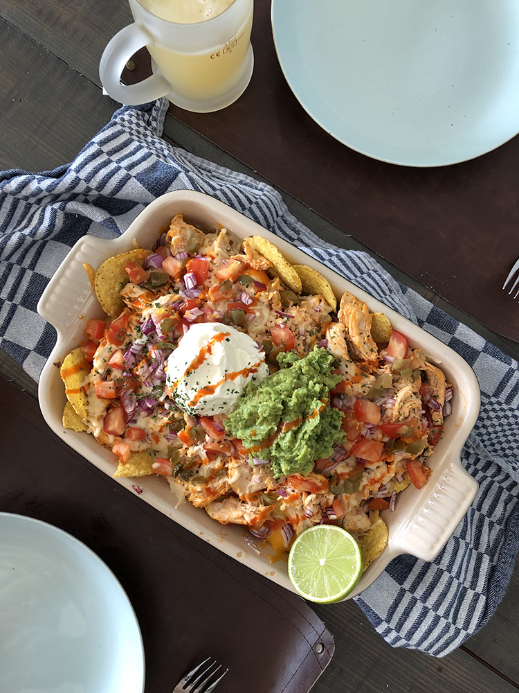 buffalo chicken nachos