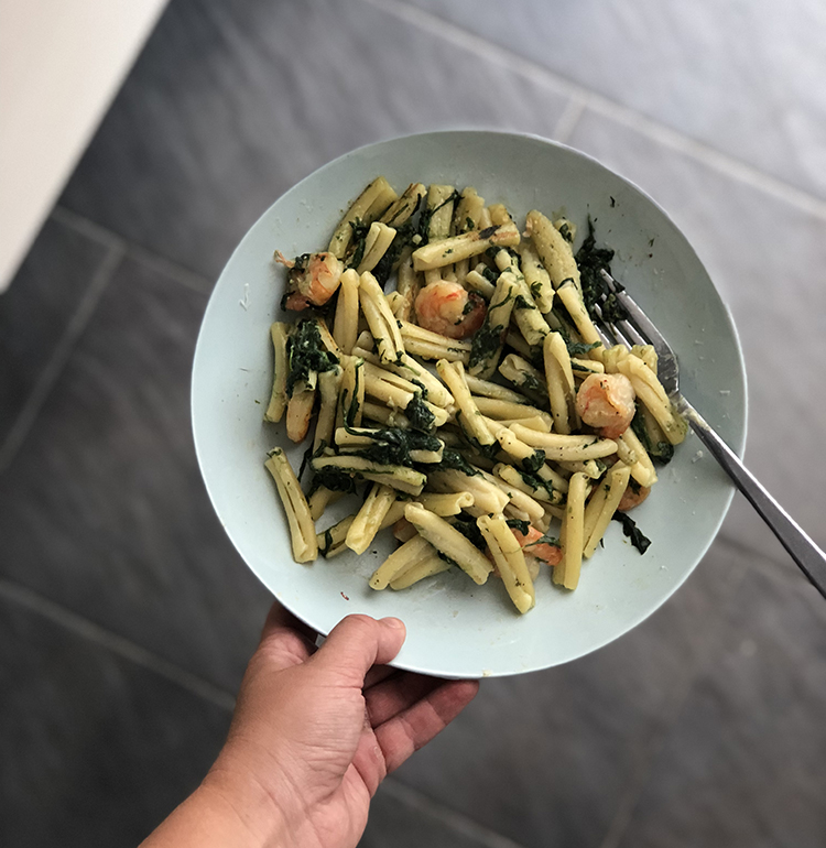 pasta garnalen