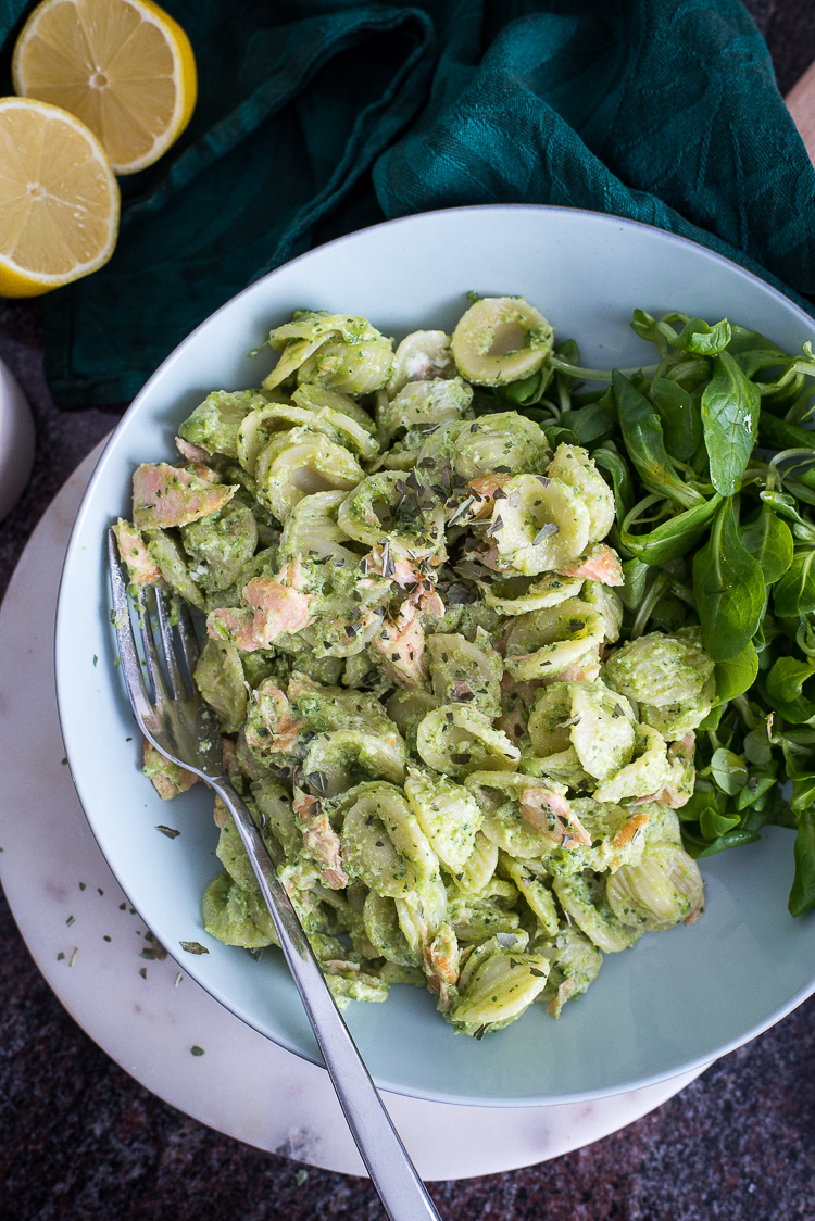 Pasta met doperwtenpesto