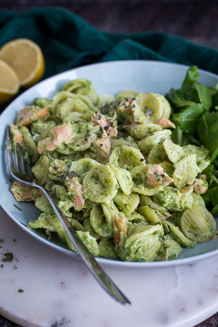 Pasta met doperwtenpesto