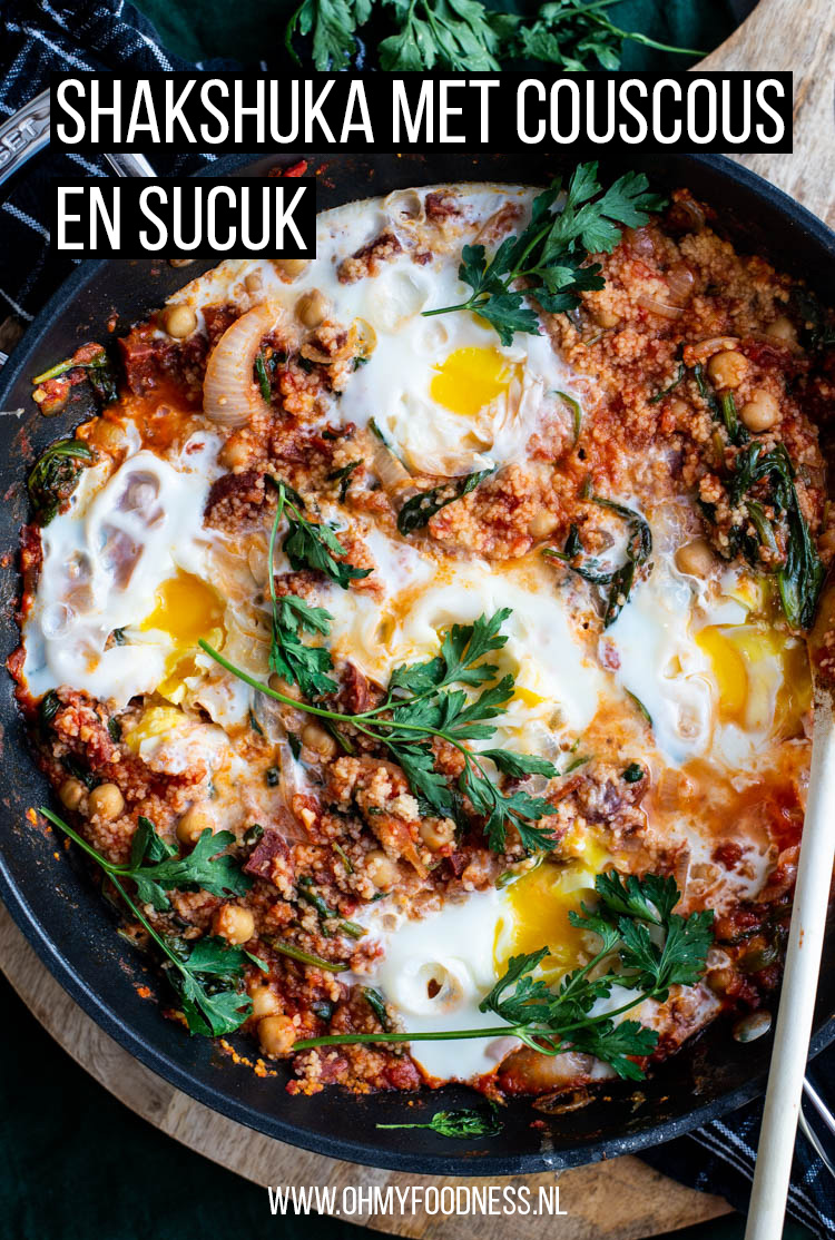 Shakshuka met couscous en sucuk