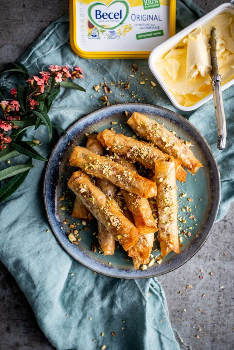 Vegan Baklava rolletjes