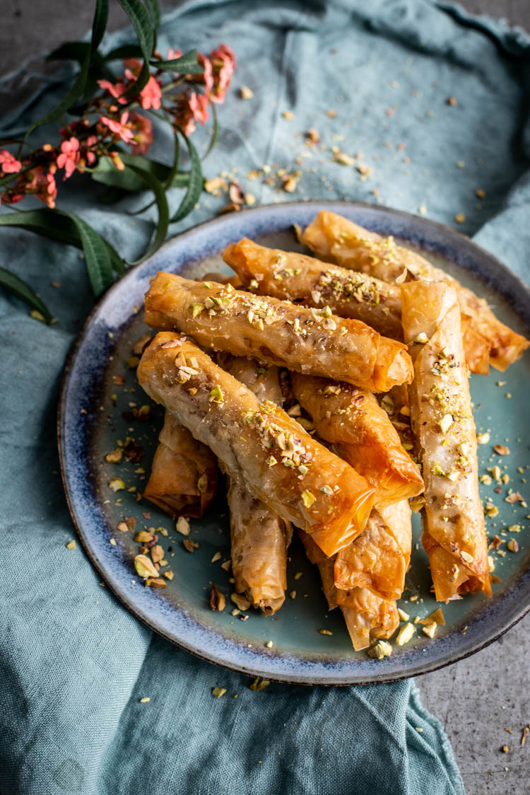 Vegan Baklava rolletjes