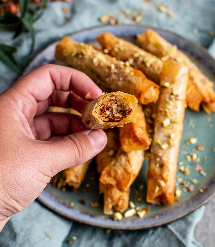 Vegan Baklava rolletjes