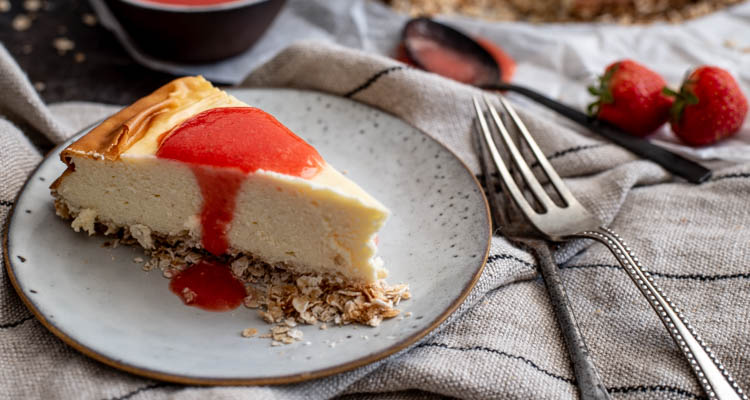 Cheesecake zonder geraffineerde suikers