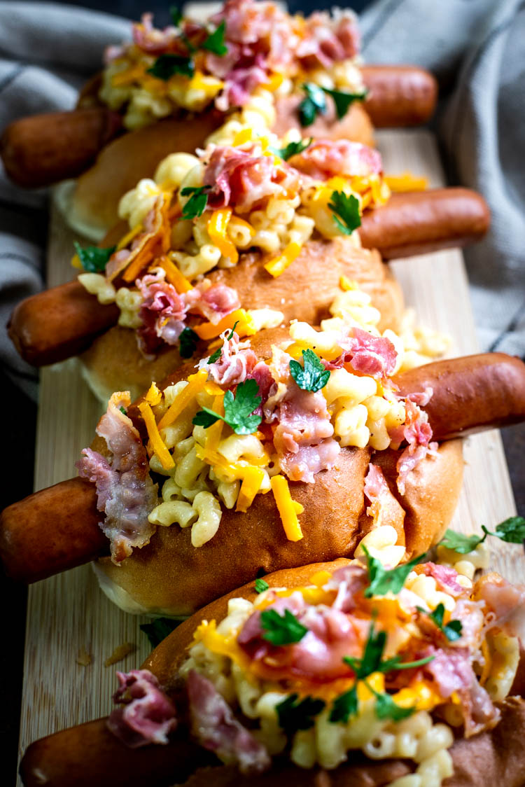 Mac & Cheese hotdogs