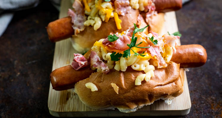 Mac & Cheese hotdogs
