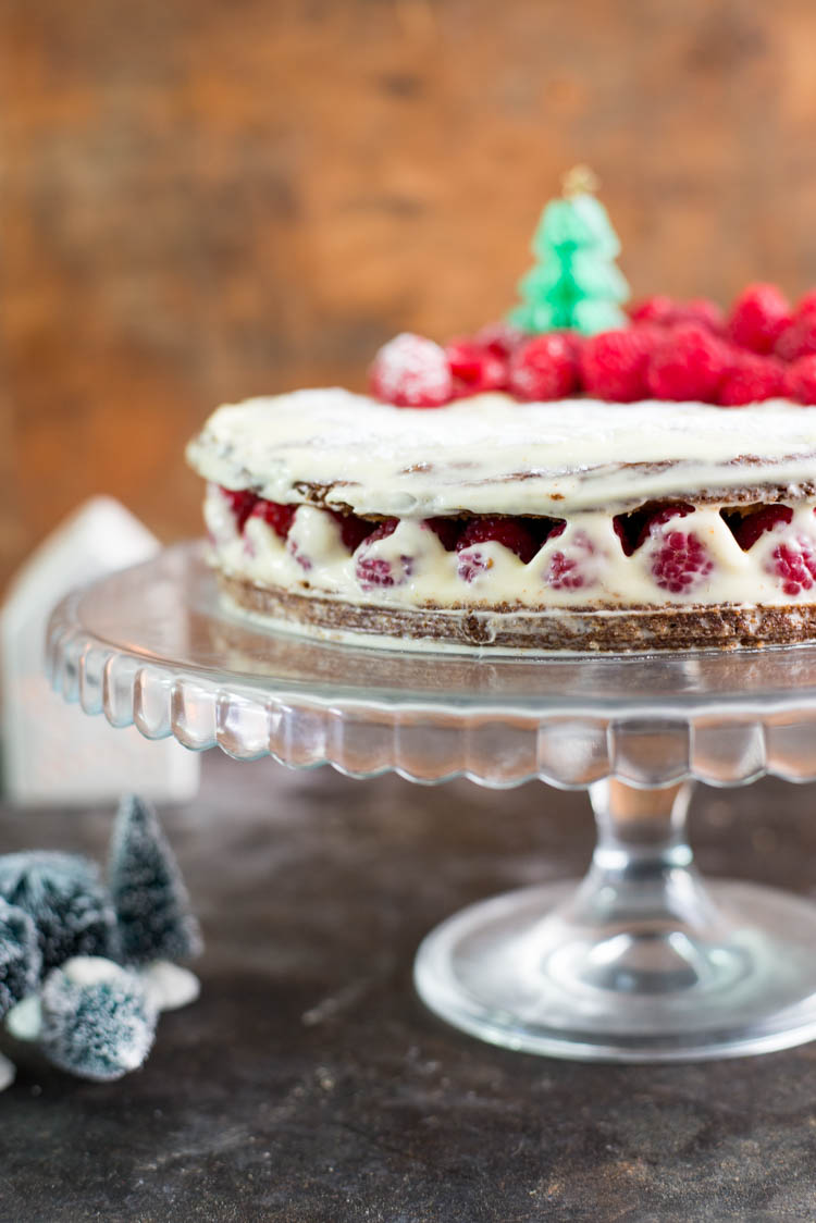 Carrotcake met frambozen