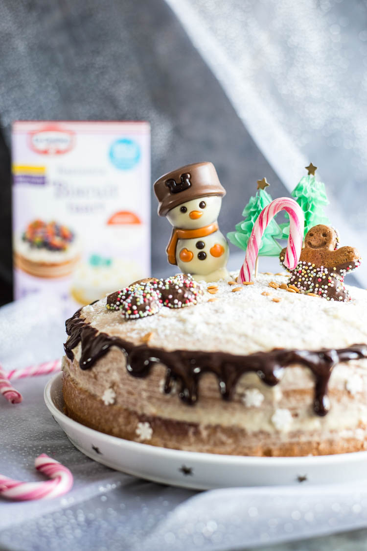 Kerst-dripcake