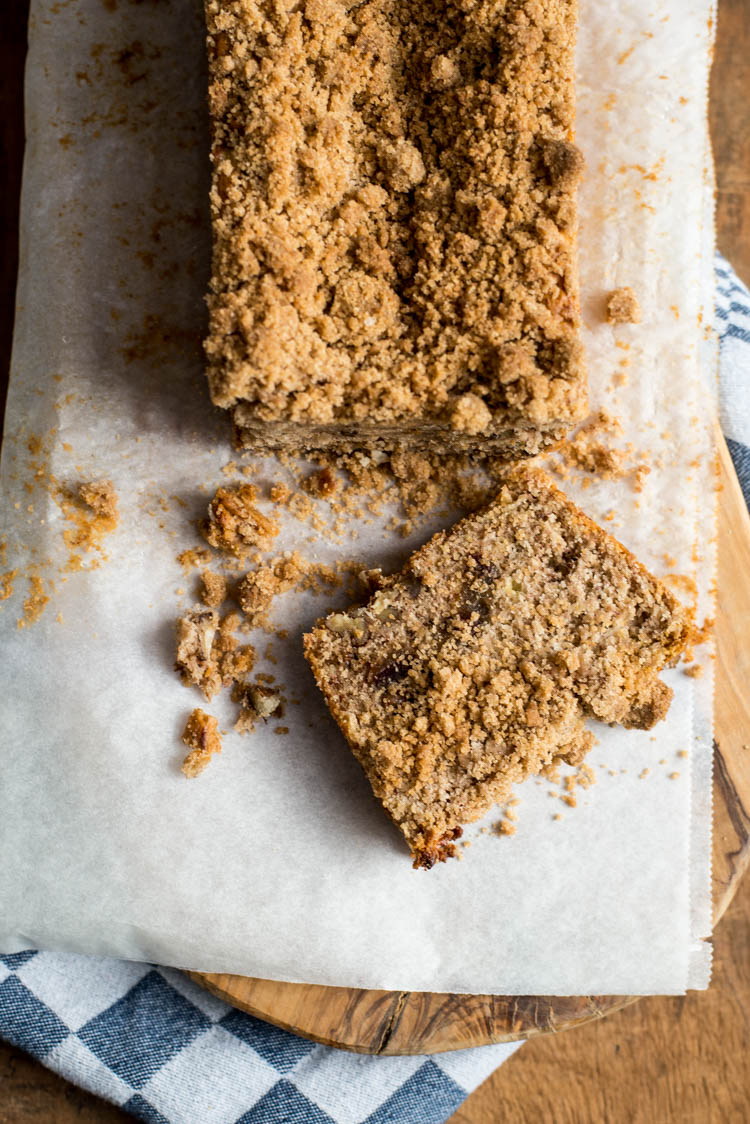 Vegan bananabread met kaneelkruim