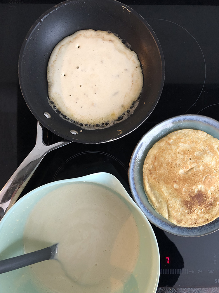 banaanpannenkoeken met nutella stap2