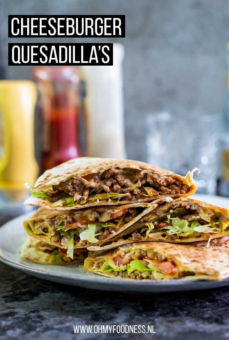 Cheeseburger quesadilla's