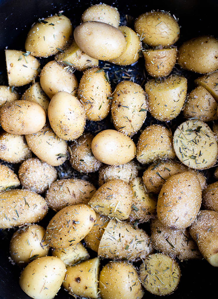 Gekruide krieltjes uit de slowcooker