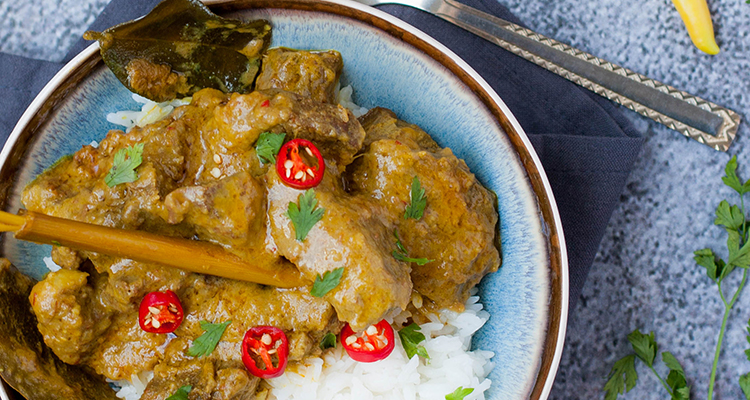 Rendang uit de slowcooker