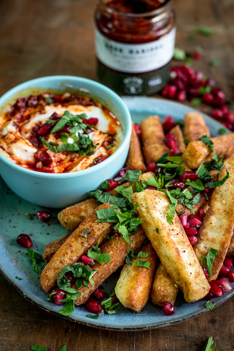 Kaasfrietjes van halloumi