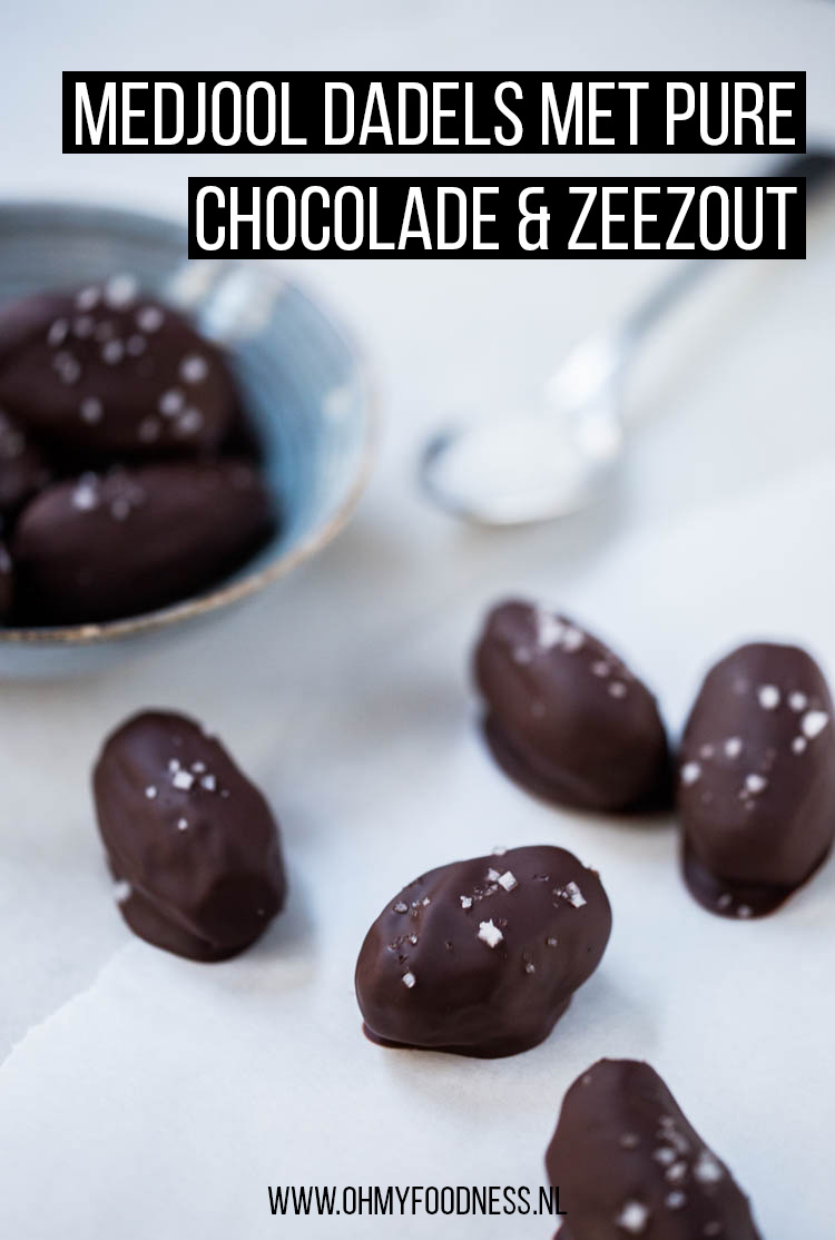 Medjool dadels met pure chocolade en zeezout