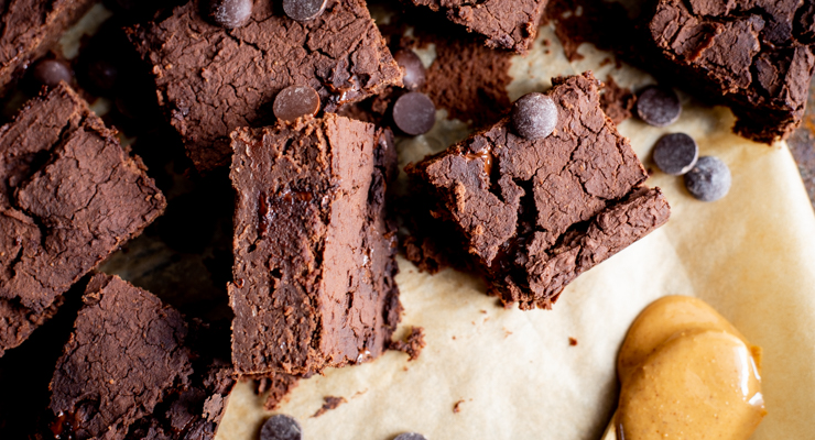 Pindakaas-chocoladebrownies