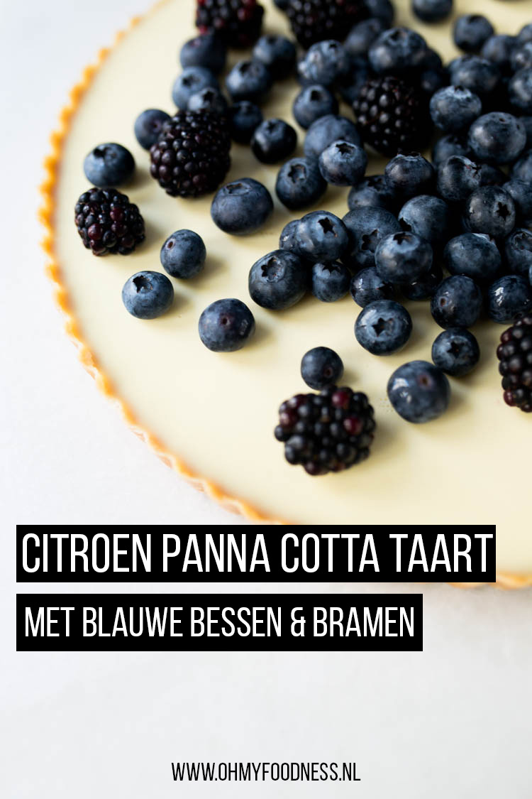 citroen panna cotta taart