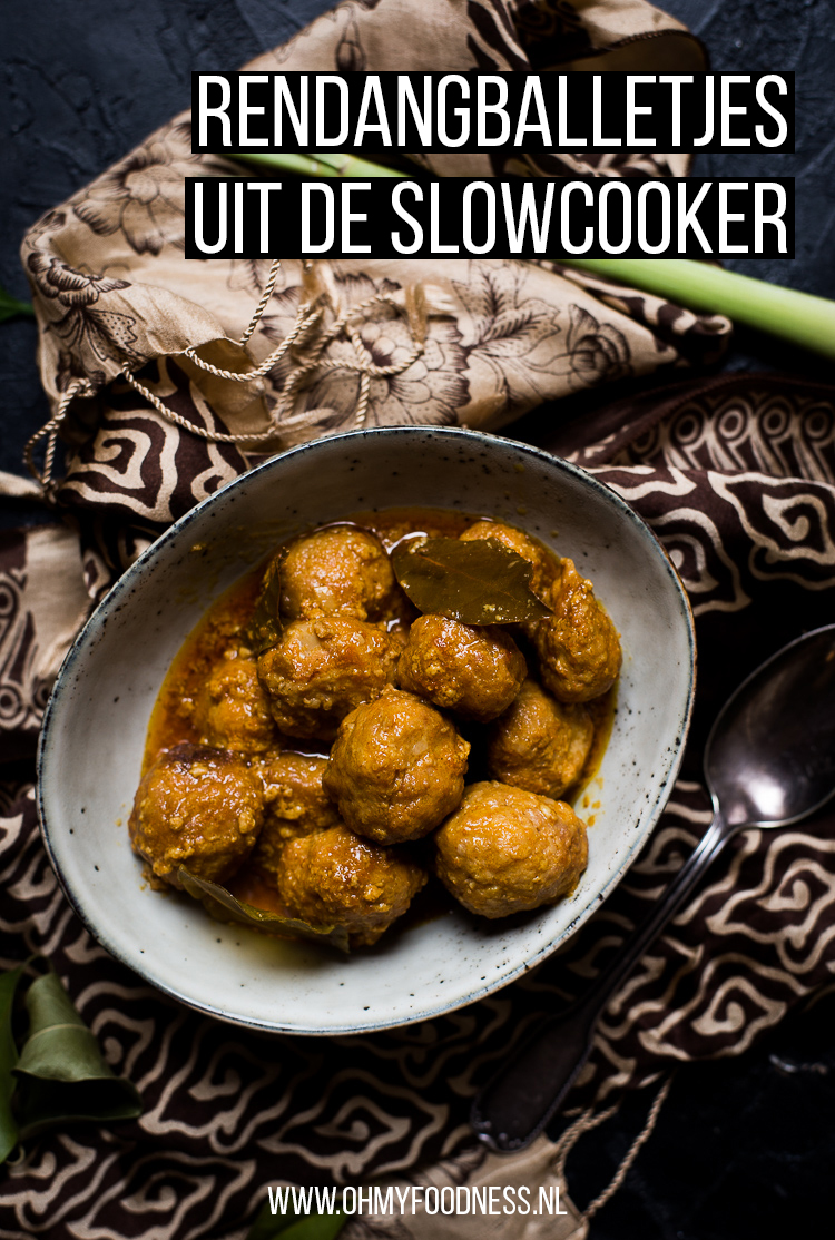 Rendangballetjes uit de slowcooker