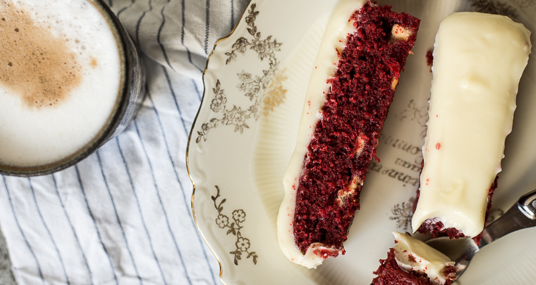 Red Velvet & Witte chocolatechip repen met creamcheese