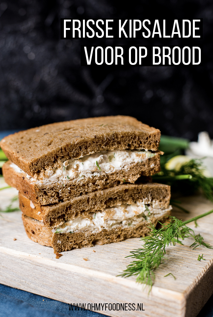 Frisse kipsalade voor op brood