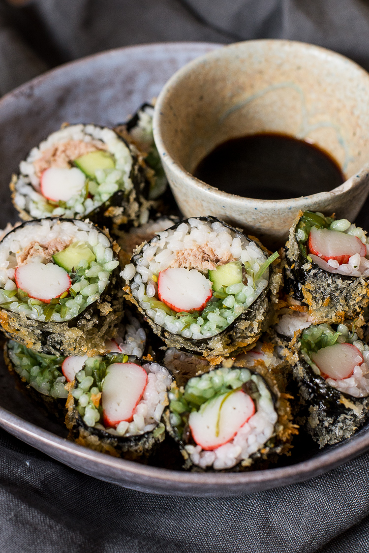 Krokante sushi uit de Airfryer